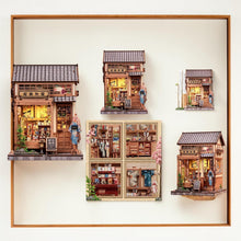 Laden Sie das Bild in den Galerie-Viewer, DIY Book Nook Japanese Kimono Shop Miniature House Craft Kit Sakura