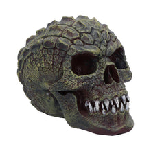 Laden Sie das Bild in den Galerie-Viewer, Reptilian Skull Ornament Gothic Decor Fantasy Art