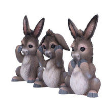 Laden Sie das Bild in den Galerie-Viewer, Farm Animal Wisdom Figurines Three Wise Donkeys Ornament Easter Statue Gift
