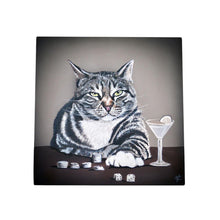 Load image into Gallery viewer, Lucky Clifford Ceramic Art Tile 20x20 cm by Victoria Coleman | Wall Decor | Ready to Hang