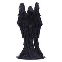 Load image into Gallery viewer, Femme Fatale Scholar Angel Statue Gothic Hooded Winged Book Skull Fantasy