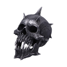 Laden Sie das Bild in den Galerie-Viewer, Gothic Spiked Demon Skull Figurine Fanged Horror Decor Halloween Scary Statue