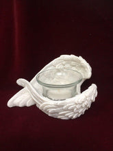 Load image into Gallery viewer, Handcrafted Angel Wing Tea Light Holder: Spiritual Candle Decor for Home & Gifts