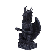 Load image into Gallery viewer, Dragon Pen Holder 15.2cm - Gothic Fantasy Desk Accessory - Hand-Painted Resin Dragon Figurine - Unique Office or Home Decor Gift