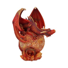 Laden Sie das Bild in den Galerie-Viewer, Gothic Planet Dragons Venus Figurine Red Fire Fantasy Statue Astrology Ornament Gift