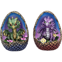 Load image into Gallery viewer, Enchanted Gothic Fantasy Dragon Egg Figurines Blooming Brood Collectible Statue