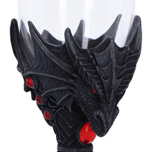 Laden Sie das Bild in den Galerie-Viewer, Dragon Goblet Gothic Fantasy Wine Glass Medieval Chalice Halloween Drinkware