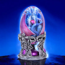 Load image into Gallery viewer, Water Baby Dragon Egg Figurine - Mystical Resin Statue Fantasy Ornament 12cm