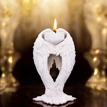Load image into Gallery viewer, Floral Angel Wings Tea Light Holder – 17cm Elegant and Intricate Design