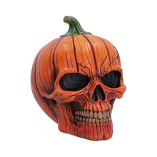 Load image into Gallery viewer, Pumpkin Head Skull Creepy Gothic Halloween Figurine Macabre Horror Decoration