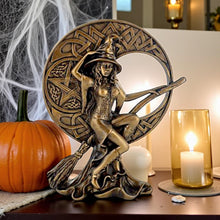 Load image into Gallery viewer, Wiccan Witch Celtic Moon Figurine Pagan Goddess Statue Witchcraft Ornament