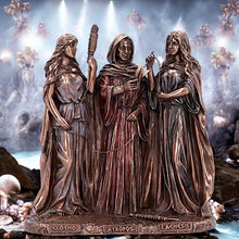 Load image into Gallery viewer, The Three Fates of Destiny Bronze Figurine 19cm – Mythological Resin Ornament