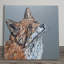 Load image into Gallery viewer, PATIENCE" Ceramic Art Tile by Sam Fenner - 20x20 cm - Ready to Hang Wall Art - Animal Portrait - Unique Gift - Home Decor