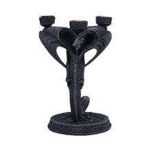 Laden Sie das Bild in den Galerie-Viewer, Gothic Dragon Candle Holder Triple Candelabra Fantasy Medieval Sculpture Decor