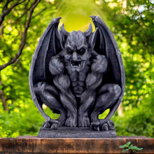 Load image into Gallery viewer, Resin Gargoyle Statue – Gothic Decor Garden Sculpture | Medieval Mythical Creature Ornament for Home and Outdoor Spaces