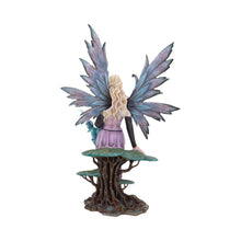 Load image into Gallery viewer, Majestic spring Fairy & Dragon Gothic Statue Fantasy Art Figurine Mythical Sculpture