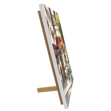 Load image into Gallery viewer, Brent Heighton THE CORNER CAFE Ceramic Art Tile 20x20 cm Paris Wall Decor, Ready to Hang Gift Boxed