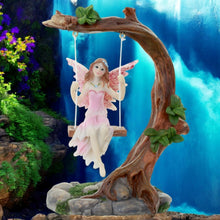 Load image into Gallery viewer, Enchanting Flower Fairy Swing Figurine Fantasy Home Decor Collectible Ornament