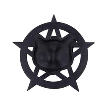 Load image into Gallery viewer, Feline Worship Cat Pentagram Wall Plaque 25.5cm
