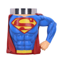 Laden Sie das Bild in den Galerie-Viewer, Official Superman Tankard DC Comics Mug Hero Chest Drinkware with Cape Gift