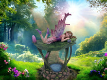 Load image into Gallery viewer, Enchanted Water Lily Fairy Figurine, Handcrafted Resin Pixie Sculpture, Tranquil Garden Fairy Decor, Whimsical Home Accent-OsirisTradingUK