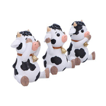 Load image into Gallery viewer, Three Wise Cows Figurine Set See No Hear No Speak No Evil Farm Yard Ornaments