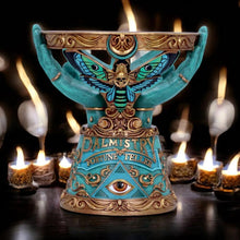 Load image into Gallery viewer, Occult Crystal Ball Holder – 15 cm Resin Sphere Stand for Mystical Decor and Witchcraft Altar