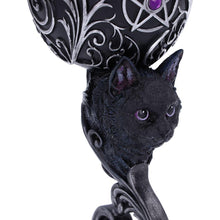 Load image into Gallery viewer, Twin Black Cat Goblets Familiars Gothic Chalice Set Wiccan Occult Wine Glasses