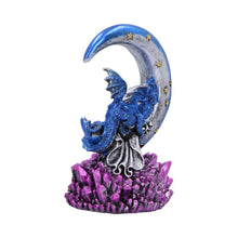 Laden Sie das Bild in den Galerie-Viewer, Mystical Dragon Crescent Moon Figurine Sleeping Dragonling Crystal Statue Gift