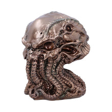 Laden Sie das Bild in den Galerie-Viewer, Bronze Cthulhu Skull Figurine James Ryman 20cm Resin Artwork Inspired by Cthulhu