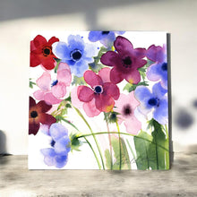 Load image into Gallery viewer, Poppies Ceramic Tile Wall Art P Stone 20x20cm Decorative Plaque Home Decor
