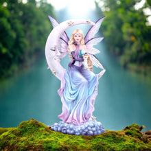 Load image into Gallery viewer, Selene Moon Fairy with Owl Figurine – 34cm Nemesis Now Fairy Ornament | Fantasy Collectible Decor