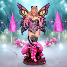 Load image into Gallery viewer, Gothic Fairy Statue Mystical Ornament Fantasy Figurine Home Decor Whimsical Cat
