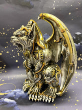 Load image into Gallery viewer, Steampunk Gargoyle Resin Statue - Unique Detailed Neo-Victorian Gothic Decor-OsirisTradingUK