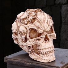 Laden Sie das Bild in den Galerie-Viewer, Gothic Skull of Skulls Ornament James Ryman Halloween Skeleton Horror Statue