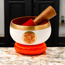 Load image into Gallery viewer, Chakra Healing Singing Bowl – Orange Sound Bowl for Meditation & Relaxation