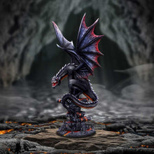 Laden Sie das Bild in den Galerie-Viewer, Large Hand-Painted Dragon Figurine - Mythical Resin Sculpture with Detachable Wings