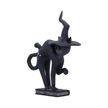 Laden Sie das Bild in den Galerie-Viewer, Witchy Black Cat Spell Figurine Gothic Statue Celestial Symbols Spooky occult Art