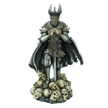 Laden Sie das Bild in den Galerie-Viewer, Crusader Knight Templar Figurine Medieval Warrior Gothic Statue Skulls with Sword