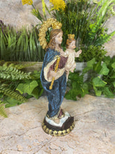 Laden Sie das Bild in den Galerie-Viewer, Unsere Liebe Frau vom Berge Karmel Jungfrau Maria Skulptur Statue religiöses Ornament 13 cm