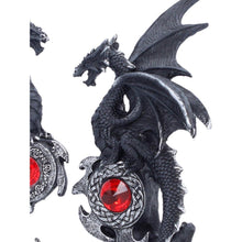 Load image into Gallery viewer, Midnight Protectors Dragon Set Gothic Fantasy Jewelled Statue Ornament Decor