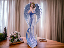 Load image into Gallery viewer, Serene Angelic Grace Statue | Handcrafted Resin Angel with Detailed Wings | Ethereal Home Decor | Peaceful Celestial Figure-OsirisTradingUK