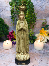 Load image into Gallery viewer, Osiris Trading UK Blessed Virgin Mary Our Lady of Fatima Statue Ornament Resin Figurine for Home Chapel Religious Sculpture