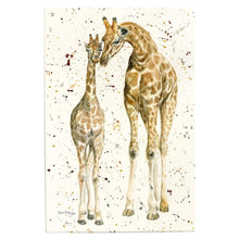 Load image into Gallery viewer, Decorative "A Mother's Love" Ceramic Wall Art Tile by Bree Merryn | Giraffe Animal Print | Ready to Hang | 30x20 cm | Unique Gift | Handcrafted and Boxed