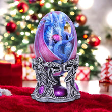 Load image into Gallery viewer, Water Baby Dragon Egg Figurine - Mystical Resin Statue Fantasy Ornament 12cm