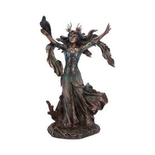 Laden Sie das Bild in den Galerie-Viewer, Bronzed Morgan Le Fay Statue - Celtic Mythology Gothic Ornament Nemesis Now 25cm
