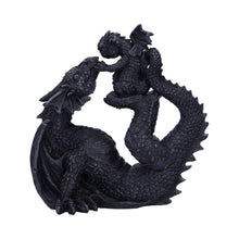 Load image into Gallery viewer, Mother Dragon and Dragonling Figurine Gothic Resin Collectible Statue 22cm Ideal Gift