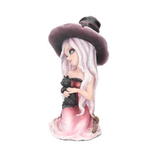 Load image into Gallery viewer, Rosa 15cm Witch Figurine with Black Cat | Cute Handcrafted Resin Ornament