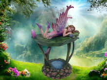Load image into Gallery viewer, Enchanted Water Lily Fairy Figurine, Handcrafted Resin Pixie Sculpture, Tranquil Garden Fairy Decor, Whimsical Home Accent-OsirisTradingUK
