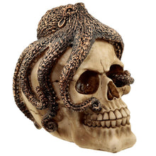Laden Sie das Bild in den Galerie-Viewer, Fantasy Octopus Skull Statue - Gothic Steampunk Home Decor Ornament